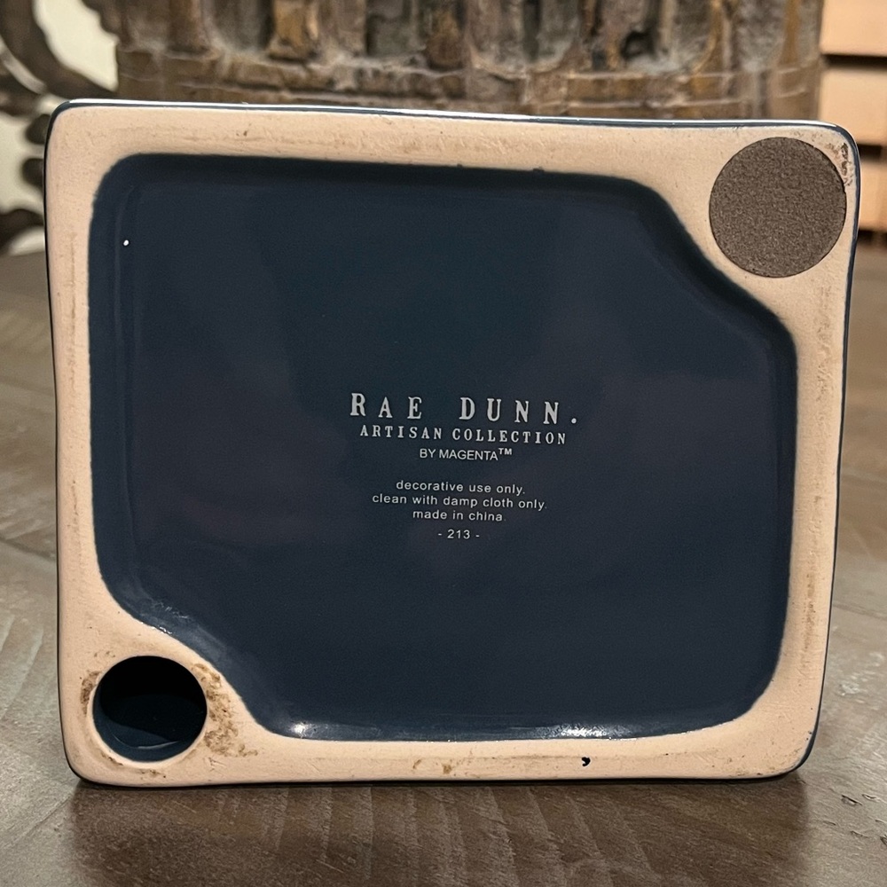 Rae Dunn ‘Recharge’ Blue Ceramic Phone Stand - Picture 5 of 5